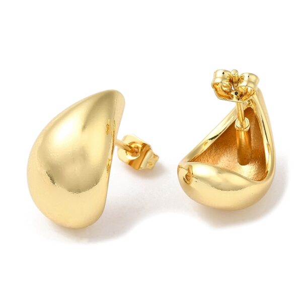 Aros gotas laminados oro 18k/goldfilled - Imagen 2